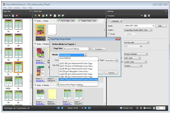 第 9 步:分配承印材料